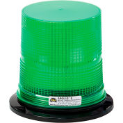Wolo® LED Permanent Mount Or 1" Npt Pipe Mount Warning Light, Green Lens - 3097Ppm-G