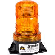 Wolo® Strobe Warning Light Permanent Mount Amber Lens. 12-24 Volt - 3900-A