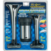 Wolo® Air Horn Deux Trompette Chrome Plastic 24-Volt - 403-24