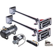 Wolo® Giant Roof Mount Air Horns Set Lanyard Valve Operated - 828-860