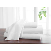 Welspun T310 Queen Fitted Sheet - 60"L x 80"W, White - Pkg Qty 2