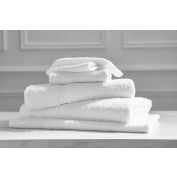 Welspun Welcam Wash Cloth 4 sided Hem 12"L x 12"W, White - Pkg Qty 25