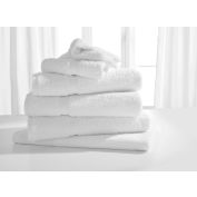 Welspun Welington Wash Cloth 4 sided Hem 13"L x 13"W, White - Pkg Qty 25