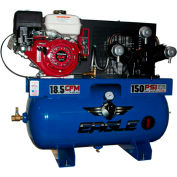 Eagle 9G30TRKE-H, 9HP, Stationary Gas Compressor, 30 Gal, 150 PSI, 18.5 CFM, Honda,  Electric/Recoil