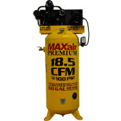 MaxAir C5160V1-MAP, 5 HP, Single-Stage Comp, 60 Gal, Vertical, 170 PSI, 18.5 CFM, 1-Phase 208-230V