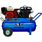 Eagle P90GE25H1 Portable Gas Compressor w/ Honda GX Engine, 9 HP, 25 Gal, Horizontal, 16.5 CFM