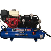 Eagle TT90GE Portable Gas Air Compressor w/ Honda GX Engine, 9 HP, 10 Gallon, Wheelbarrow