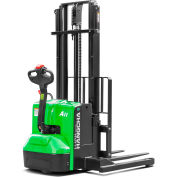 Hangcha A Series Walkie électrique lithium-ion Straddle Stacker, capacité de 2500 lb