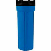 10" résidence bleu/noir en plastique boîtier du filtre passage 1/2", qté par paquet : 12