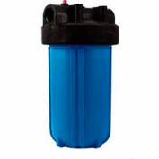 10" plein flot bleu/noir en plastique boîtier du filtre 1" décompression Port, qté par paquet : 4