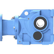 WWE KHN67-120/1-H-143TC, Cast-Iron Helical Bevel Speed Reducer; 143TC Input Flange, 120/1, Foot Mt