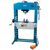 Baileigh Industrial 75 Ton Air/Hand Operated H-Frame Press, 9-3/4" Stoke, CE Approved