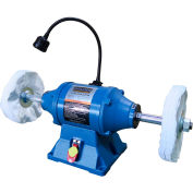Baileigh Industrial 10" Industrial Bench Top Buffer/Polisher, Single Phase, 115V, IB-10