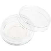 CELLTREAT® 30mm x 10mm Boîte traitée par culture tissulaire, fond en verre de 15mm, stérile, clair, PS, 50PK