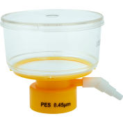 CELLTREAT® 250mL Bottle Top Filter, PES Filter Material, 0.45μm, 75mm, Sterile