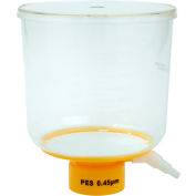 CELLTREAT® 1000mL Bottle Top Filter, Matériau filtrant PES, 0,45μm, 90mm, Stérile