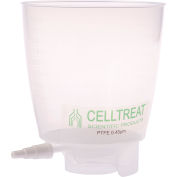 CELLTREAT® 1000mL Polypropylene Bottle Top Filter, PTFE Filter Material, 0.45um, 90mm