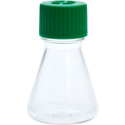 CELLTREAT® 125mL Erlenmeyer Flask, Vent Cap, Plain Bottom, PETG, Sterile