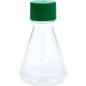 CELLTREAT® 250mL Erlenmeyer Flask, Solid Cap, Plain Bottom, PETG, Sterile