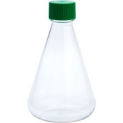CELLTREAT® 1000mL Erlenmeyer Flask, Solid Cap, Plain Bottom, PETG, Sterile