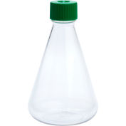 CELLTREAT® Flacon d’erlenmeyer de 1000 mL, bouchon d’évent, fond uni, PETG, stérile