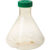 CELLTREAT® 3L Fernbach Flask, Vent Cap, Baffled Bottom, Polycarbonate, Sterile