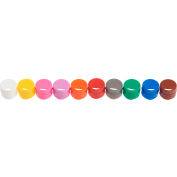 CELLTREAT® Cap Insert for CF Cryogenic Vial, Assorted Colors, Non-Sterile, Polypropylene, 500PK
