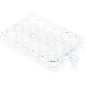 CELLTREAT® Permeable Cell Culture Inserts, Packed in 24 Well Plate, Hanging, PC, 0.4µm, Sterile