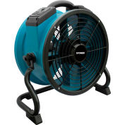 XPOWER Stackable Axial Fan W/Built-In Power Outlets For Daisy Chain, Variable Speed, 1/4 HP,1720 CFM