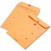 Quality Park String & Button Interoffice Envelope, 10"W x 15"H, Brown, Pack of 100