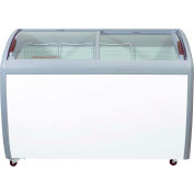 Ancaster Food Equipment 360 L Defrost commercial congélateur commercial avec plateau coulissant incurvé en verre, blanc
