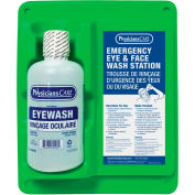 Poste de lavage oculaire à bouteille unique PhysiciansCare®, 1 L