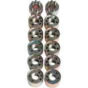Jendyk Heavy Duty Truck & Trailer Wheel Lock Set, Set Of 10 Lock Nuts, 2 Keys - X2K10N22Z