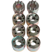 Jendyk Heavy Duty Truck Wheel Lock Set (M22 X 1.5 Thread Size) Set Of 6 Lock Nuts, 2 Keys - X2K6222Z