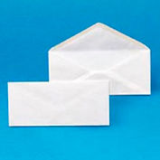 Des enveloppes, #6-3/4, 3-5/8 x 6-1/2, 24 lb, blanc, 500/boîte, 10 boîtes/Ctn