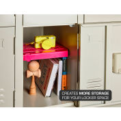 LockerMate Adjust-A-Shelf Étagère de casier scolaire, Rose