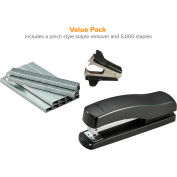 Bostitch Desktop Stapler Value/Pack, Noir