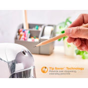 Bostitch Office QuietSharp Executive Electric Pencil Sharpener, Chrome