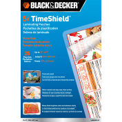 Pochettes de laminage TimeShield™ Black & Decker, Taille du menu, 25/Pack