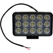 Race Sport Lighting® IQ Rectangle Lumière auxiliaire à DEL avec 15 DEL, 6 po x 3-3/4 po, transparent