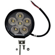 Éclairage de course Sport IQ® Round Auxiliaire LED Flood Beam Light avec 6 LED, 3 « , Clear