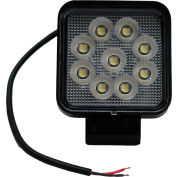 Éclairage de sport de® course IQ Square Lumière auxiliaire LED faisceau d’inondation avec 9 LED, 4 « , Clair