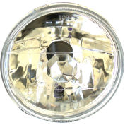 Race Sport 7" Diamond Cut Headlight Conversion Lens Holds H4 Bulbs, Pair