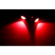 Race Sport Quarter Size Marker LED Custom Light, Red with Mounting Back Bolt