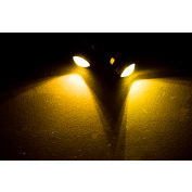 Race Sport Quarter Size Marker LED Custom Light, Yellow with Mounting Back Bolt