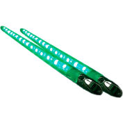 Race Sport 13" Extreme Series Accent Bar, Green, Pair