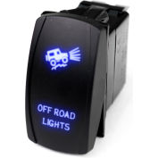Race Sport LED Rocker Switch avec éclat LED bleu, feux tout-terrain, 1005259