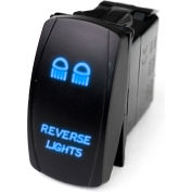 Race Sport LED Rocker Switch with Blue LED Radiance, Reverse Lights, 1005265