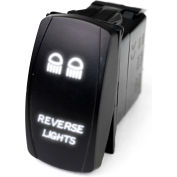 Race Sport LED Rocker Switch avec éclat LED blanc, feux de recul, 1005266