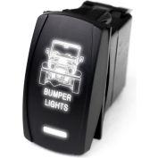 Race Sport LED Rocker Switch with White LED Radiance, BumPer Lights